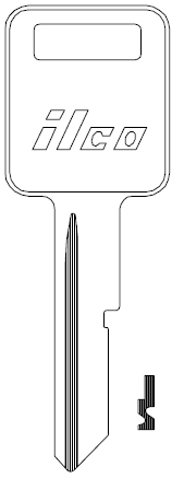 [P1098A] Ilco P1098A GMC Key Blank B48
