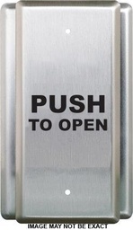 [CM-35-3] Camden CM-35-3 Single Gang Narrow Push Plate Switch With Push To Open
