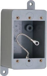 [CM-34D] Camden Surface Box, Extra Deep - For wireless. Heavy duty grey polymer 2-3/4"W x 4-1/2"H x 3"D