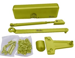 [1700BP] Dorex 1700BP Door Closer Power Adjustable Door Closer Brass Plated, 2-5 w/Back Check