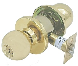 [TL80BC3] Dorex TL80 Grade 2 Storeroom Knobset Brass
