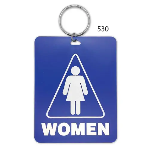 [53000] Lucky Line 53001 Womens Restroom Tag W/Ring