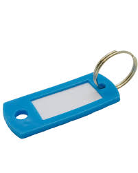 [16930] Lucky Line 16930 ID Tag W/Ring, Blue