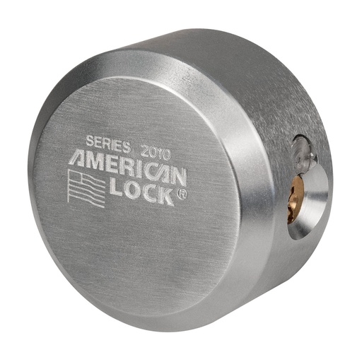 [A2010 KD] American Lock A2010 - 2-7/8" (73mm) Solid Steel Rekeyable 6-Pin Tumbler Flat Back Hidden Shackle Padlock