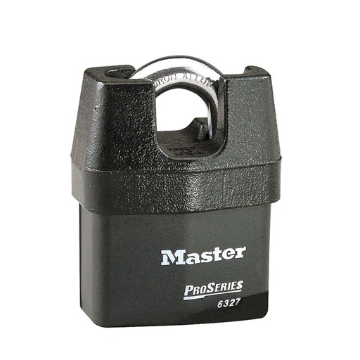 [6327KZ] Master Lock 6327KZ 2-5/8" (67mm) Wide ProSeries® Shrouded Laminated Steel Rekeyable Pin Tumbler Padlock, (Zero Bitted) 