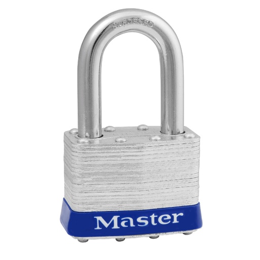 [5UPLF] Master Lock 5UPLF 2" (51mm) Wide Laminated Steel Pin Tumbler Padlock with 1-1/2" (38mm) Shackle, Universal Pin