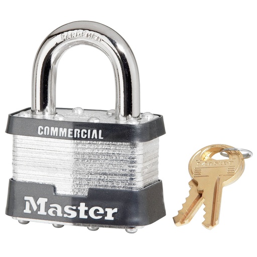 [5KA 0340] Master Lock 5KA 2" (51mm) Wide Laminated Steel Pin Tumbler Padlock, Keyed Alike w/ 0340 Keyway 