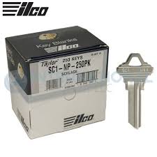 [SC1-NP-250PK] Ilco SC1-NP-250PK Schlage Blank Nickel Plated