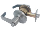 Dorex Entrance Lever Grade 2  Locking Slotted Push Button Satin Nickel