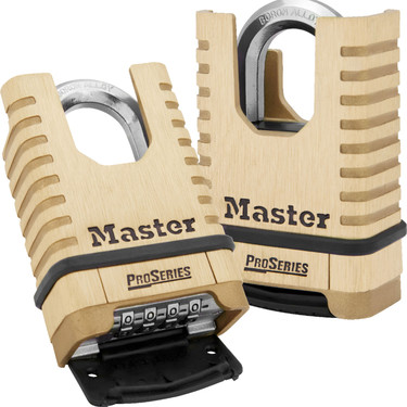 Master Lock 1177 ProSeries® Shrouded Brass Resettable Combination Padlock