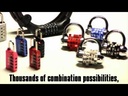 Master Lock 4691DWD  Set Your Own WORD Combination TSA-Approved Luggage Lock; Assorted Colors