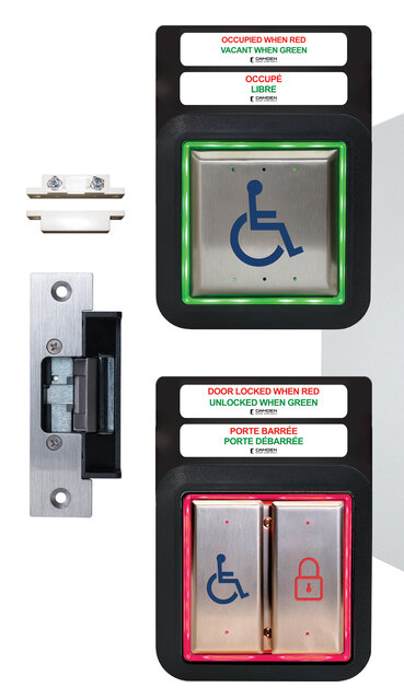 Camden Restroom Control Kit,. Flush Mount,, Bilingual