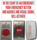 Camden Bilingual Universal Emergency Call Kit for use without automatic door operator, or with CX-WC 10, 11, 12, 13 & 14 barrier-free restroom control kit.