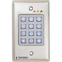 Camden Lithium Battery Operated Wireless Keypad, S/G Weather Resistant