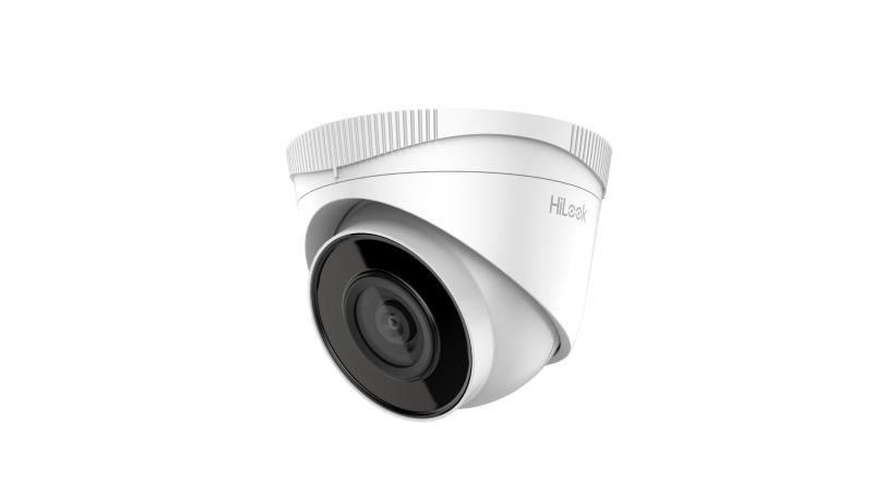 HiLook Outdoor Turret, Metal camera body, 4MP, 4mm, 120 dB WDR, H.265+, IR 30m, IP67, PoE/12VDC