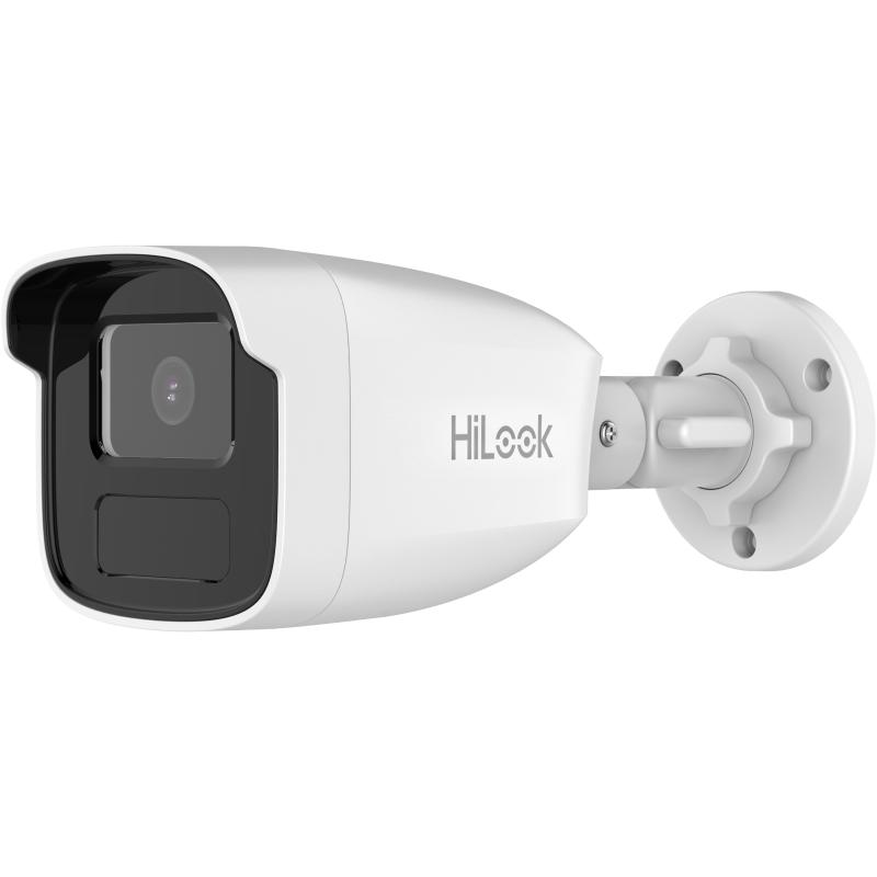 HiLook Outdoor Bullet, Metal camera body, 4MP, 4mm, 120 dB WDR, H.265+, IR 30m, IP67, PoE/12VDC