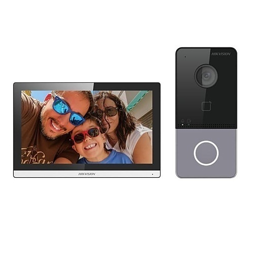 HikVision 2MP door station with card reader *1/7'' narrow bezel indoor station *1/12VDC PSU *2/door station rain shield *1