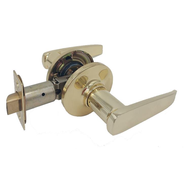 Dorex Passage Wave Lever LH Brass Plated 4-way latch