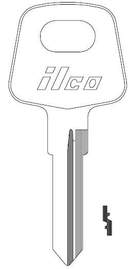 Ilco X88 Audi Key Blank PA8