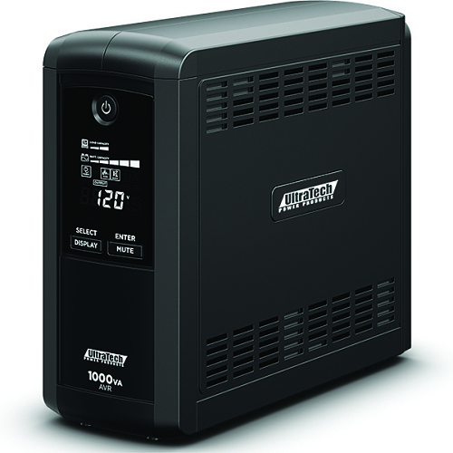 UltraTech 0E-1000V9RD 1000VA/600W Battery Backup Line-Interactive Mini-Tower UPS with 9 Outlets