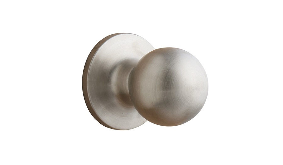 [33-D1034] Taymor Villa Ball Knob (Satin Nickel, Passage)