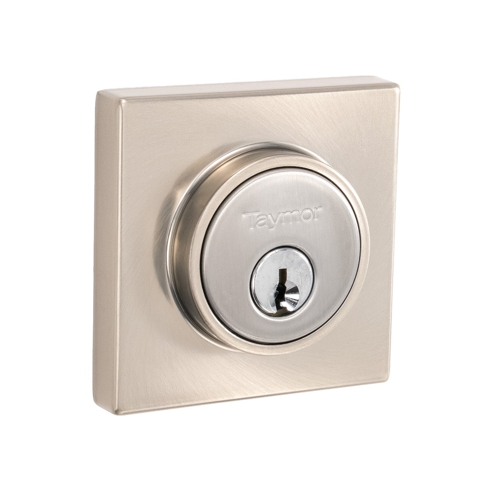 [31-FV01WR502SN] Taymor Premier Line Standard Deadbolts (Satin Nickel, Square)