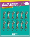 Bolt Snaps W/1-1/8 Ring 12 Card