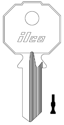 Ilco PR91CS Prefer Key Blank For Roll Shutter