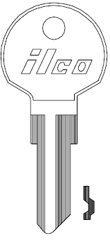 Ilco 1054UN Unican Key Blank IN29