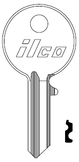 Ilco HV61 Renault Key Blank