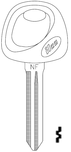 Ilco X280-P Hyundai Key Blank HY15-P