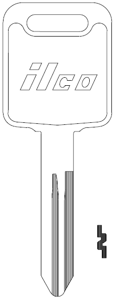 Ilco X268 Nissan Key Blank DA39