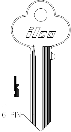 Ilco R1001EE Corbin Key Blank CO35