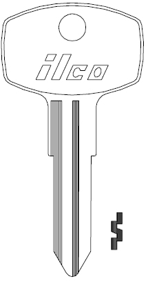 Ilco 62DV Key Blank X10