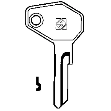 [Ilco ZD7-SI JMA ZA-12, ZA12 Orion ZD20 Silca ZD7] Silca ZD7 Motorcycle Key Blank