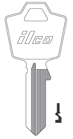 Ilco 1556 Esp Key Blank ES1