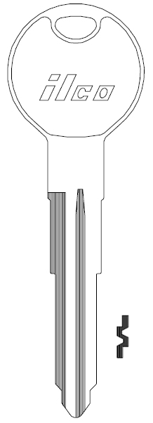 Ilco X222 Mazda Truck Key Blank MZ27