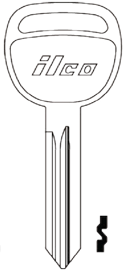 Ilco P1115 Saturn Ion 2003-07 Key Blank B-106, B-109