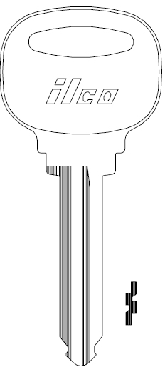Ilco X202 Ford Key Blank H59