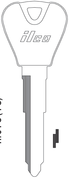 Ilco X244 Ford Keyblank H76