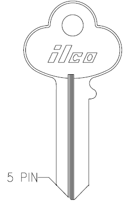 Ilco 1000 Corbin Key Blank CO1