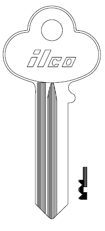 Ilco 1001EB Corbin Key Blank CO3