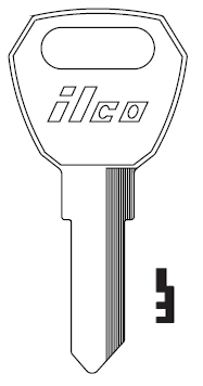 Ilco 1645 Fulton Hitch Key Blank