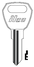 Ilco 1645R Fulton Hitch Key Blank