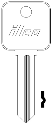 Ilco MR2 Metal Rousseau 6 Pin Key Blank