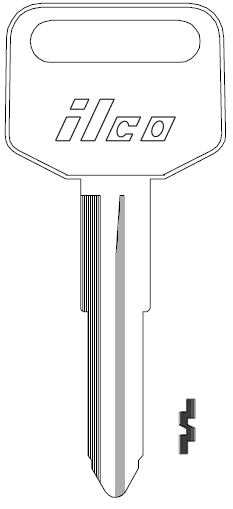 Ilco X160 Hyundai Key Blank HY2