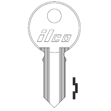 1041H Ilco Illinois Key Blank