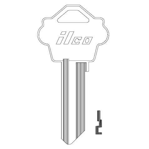 1175N Ilco Weslock Key Blank – WK2