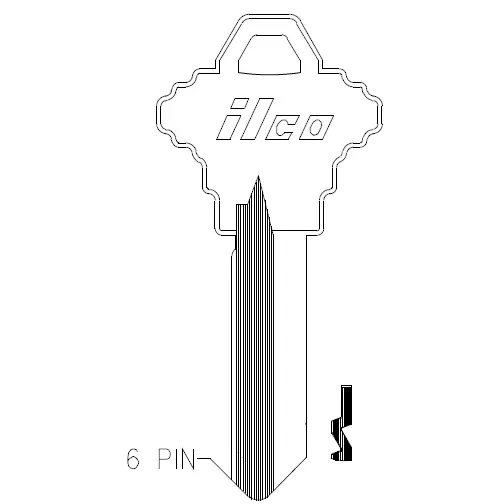 Ilco 1145A Key Blank – SC4 Brass