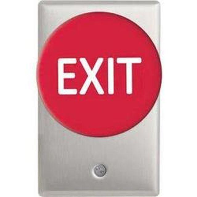 Mushroom Exit Switch Nc Spst Maintained Red 